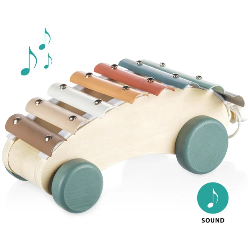 Zopa Wooden Pull Xylophone xilofon de tras din lemn 1 buc
