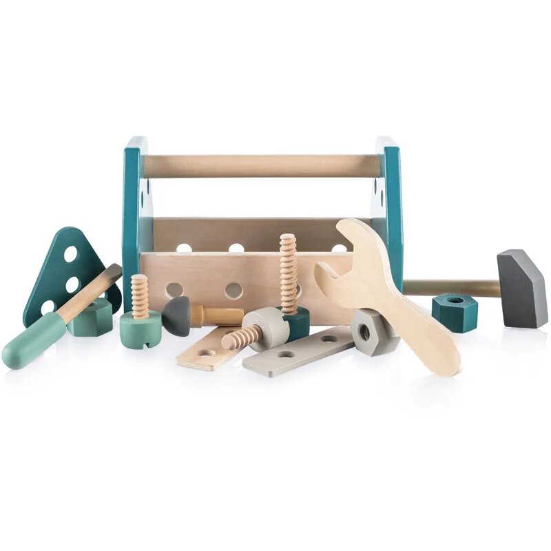 Zopa Wooden Tool Box set de scule Blue 14 buc